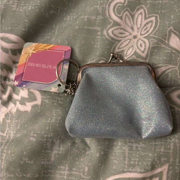Handbags - Glitter Coin Purse - Blue